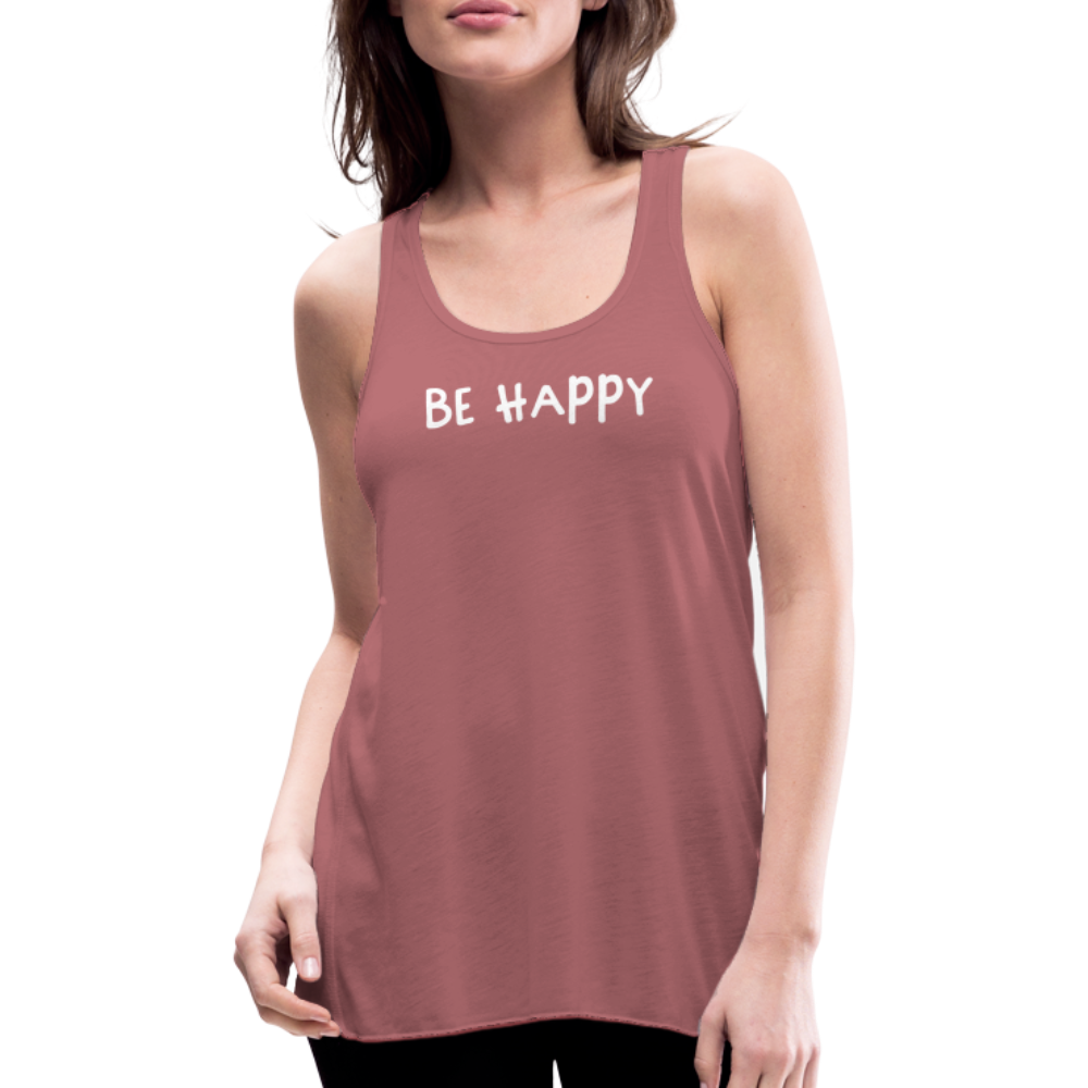 Be Happy - Federleichtes Frauen Tank Top - Vintage Rosa