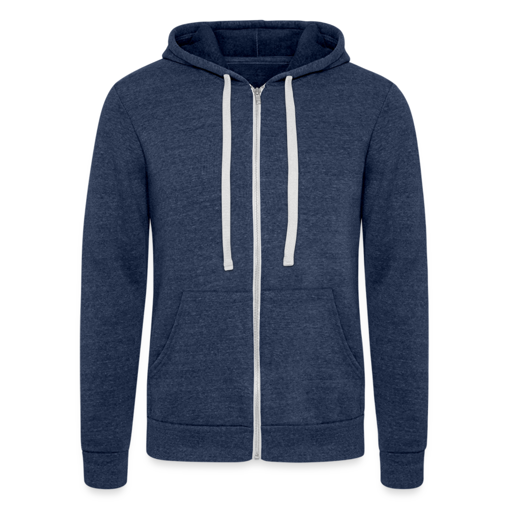 Be Happy - Unisex Tri-Blend Kapuzenjacke - Navy meliert