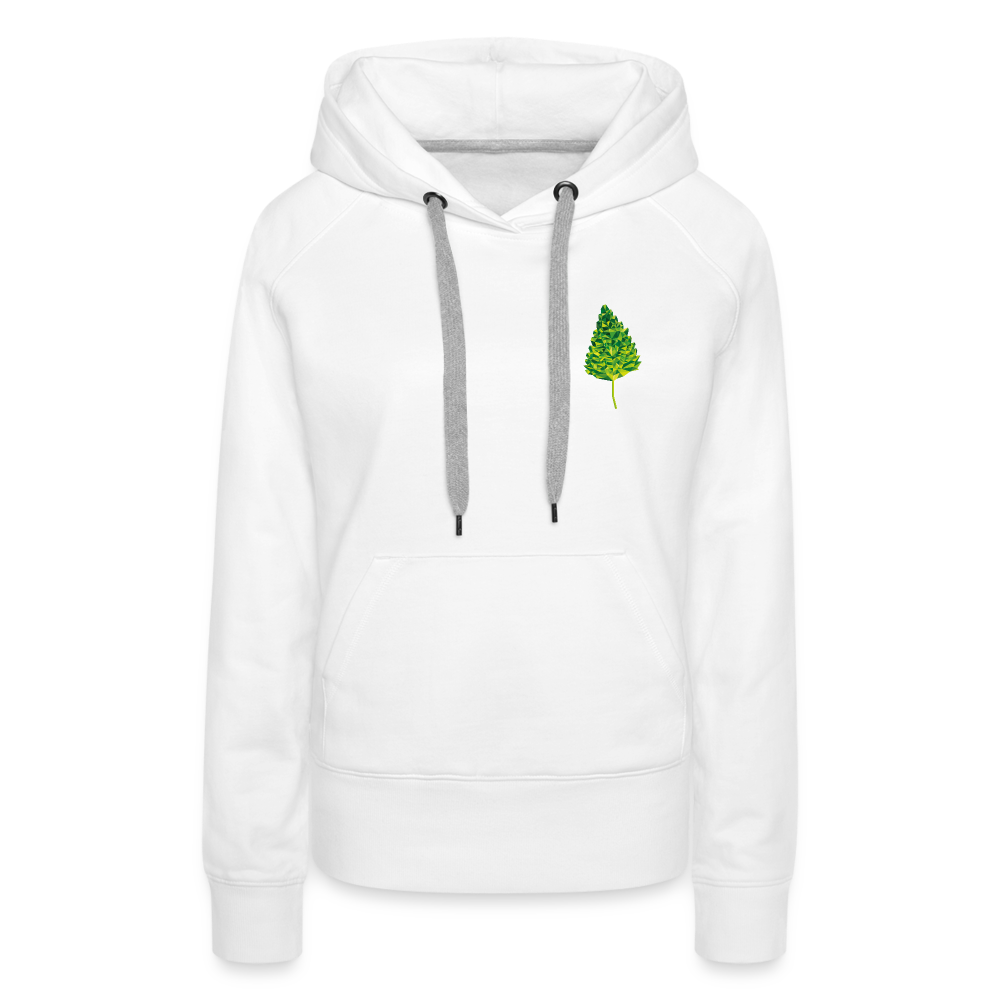 Das Blatt - Frauen Hoodie - weiß
