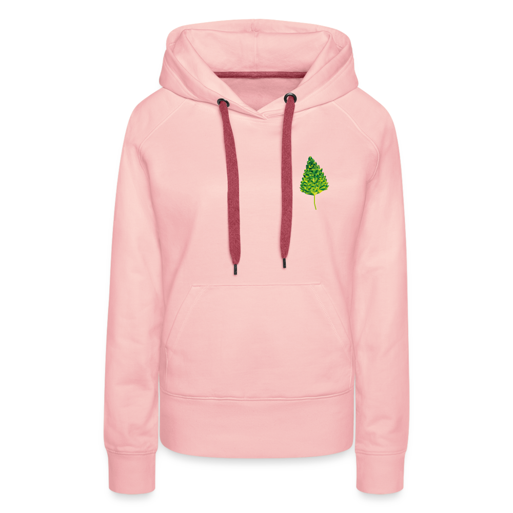 Das Blatt - Frauen Hoodie - Kristallrosa