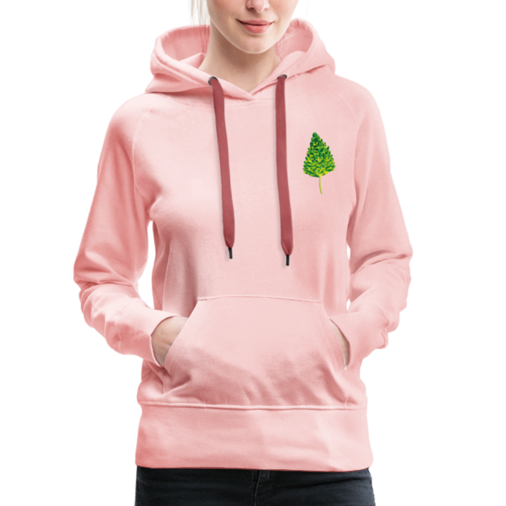Das Blatt - Frauen Hoodie - Kristallrosa