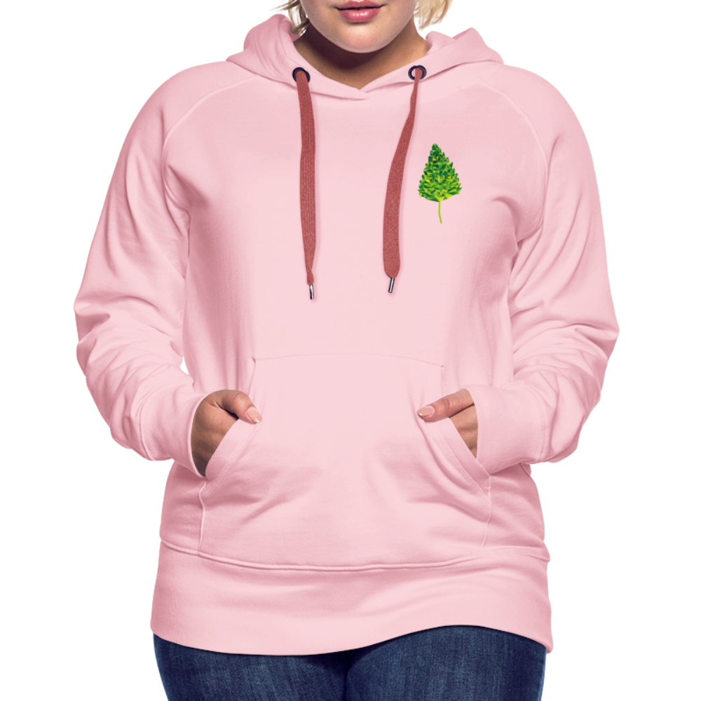 Das Blatt - Frauen Hoodie - Kristallrosa