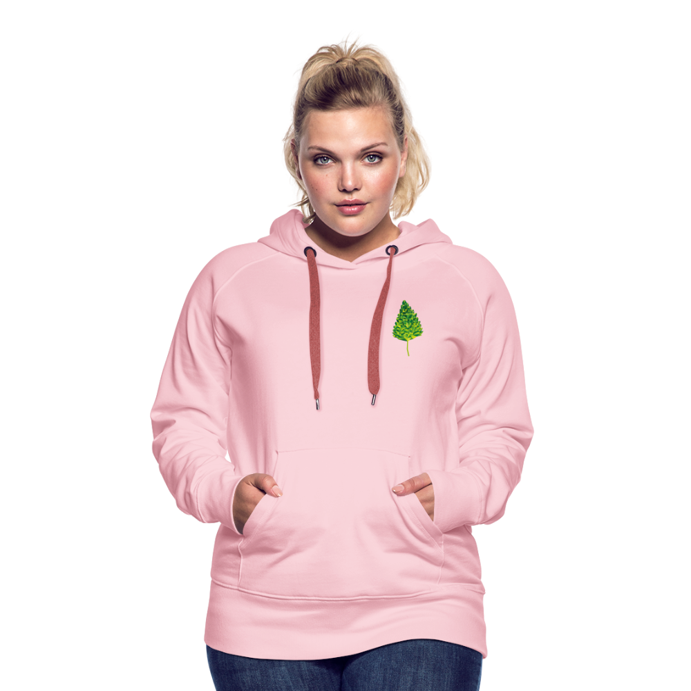 Das Blatt - Frauen Hoodie - Kristallrosa