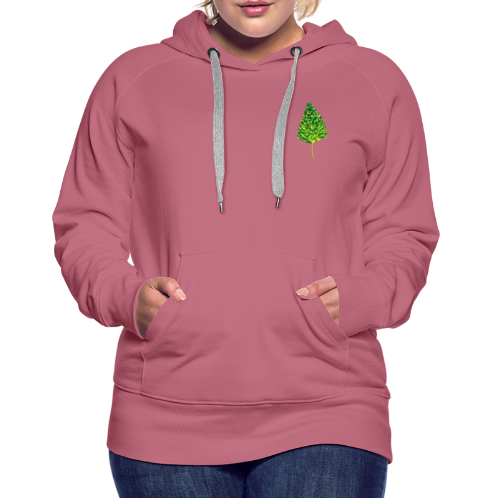 Das Blatt - Frauen Hoodie - Malve