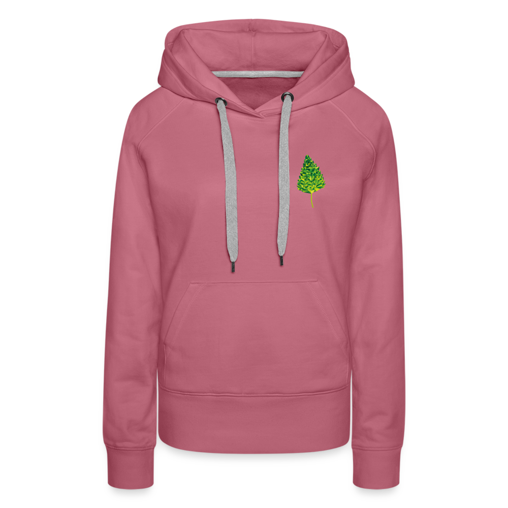Das Blatt - Frauen Hoodie - Malve