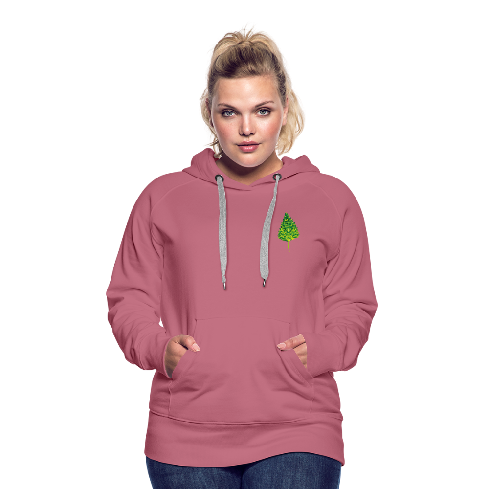 Das Blatt - Frauen Hoodie - Malve