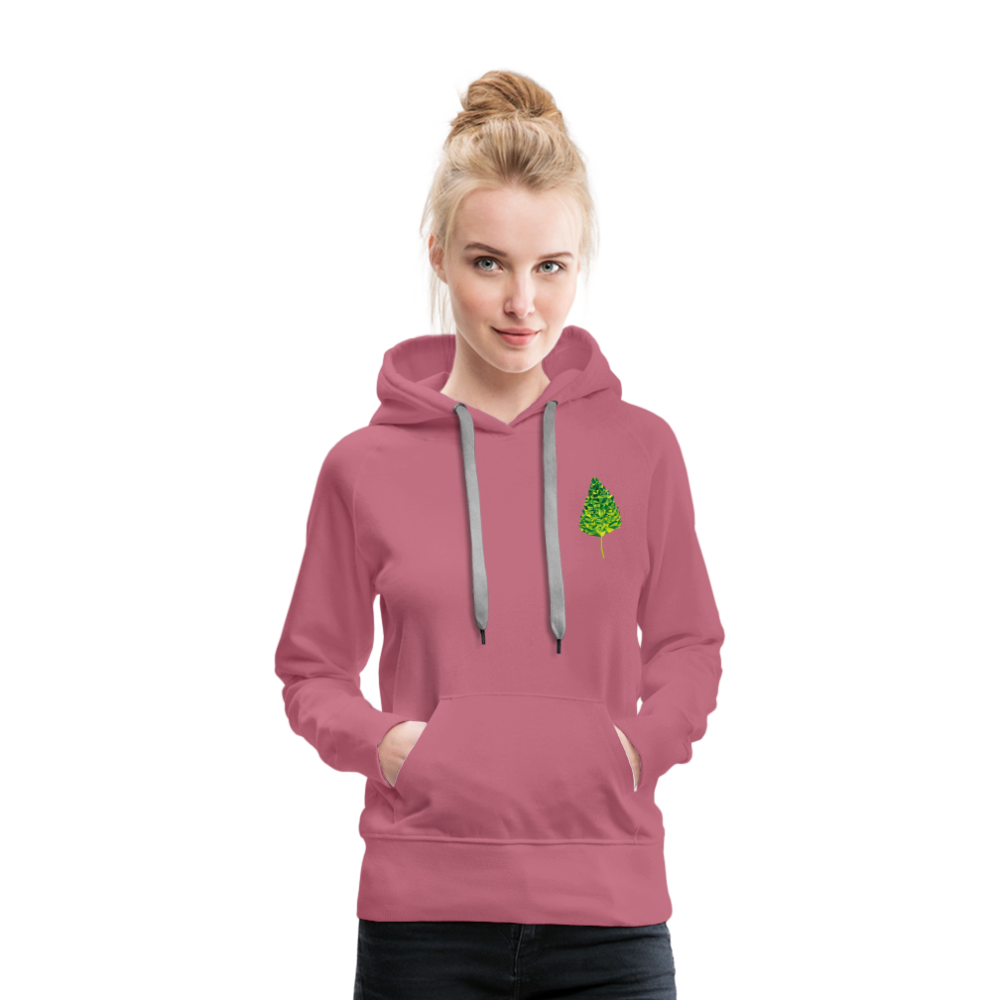 Das Blatt - Frauen Hoodie - Malve