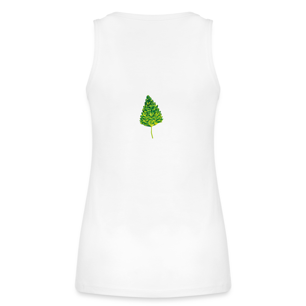 Das Blatt - Frauen Tank Top aus 100% Bio-Baumwolle - weiß