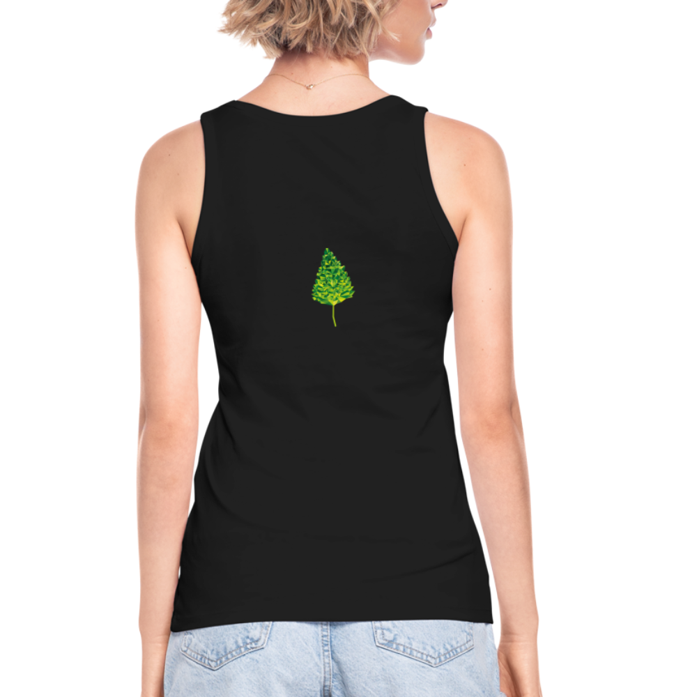 Das Blatt - Frauen Tank Top aus 100% Bio-Baumwolle - Schwarz