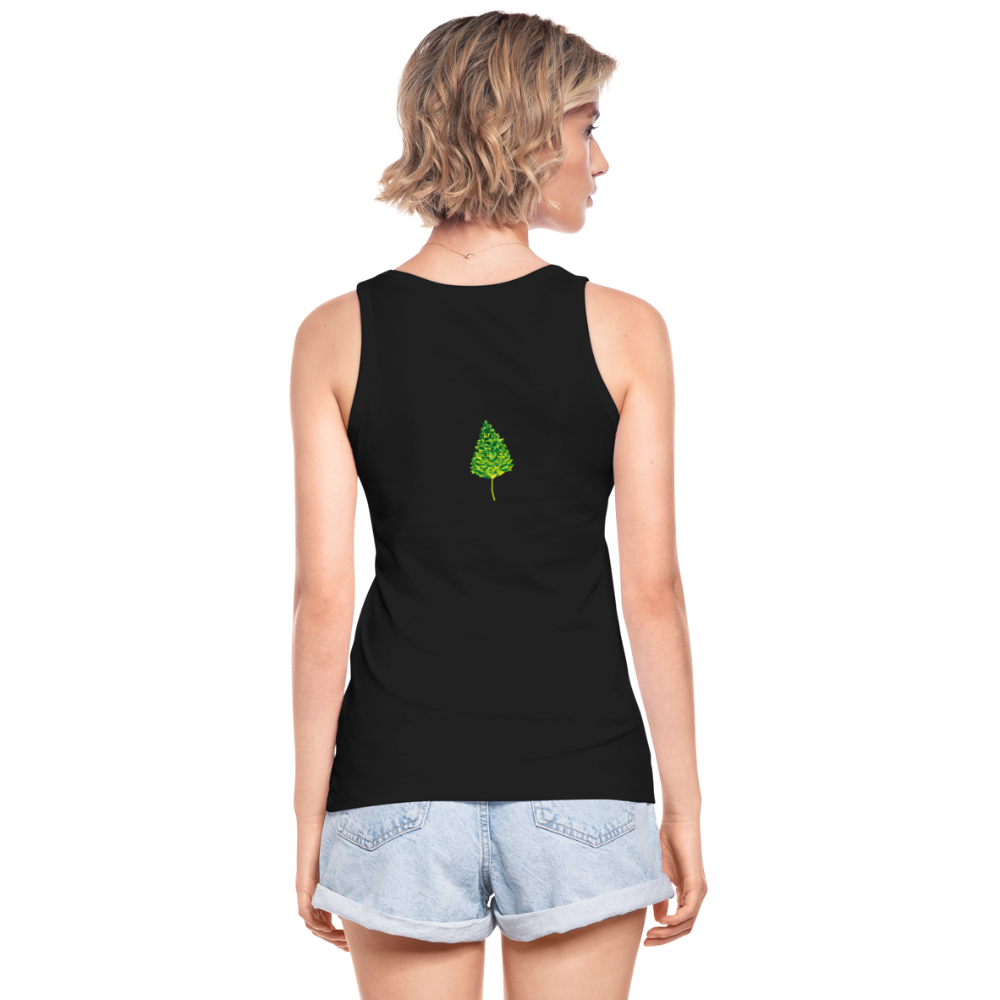Das Blatt - Frauen Tank Top aus 100% Bio-Baumwolle - Schwarz