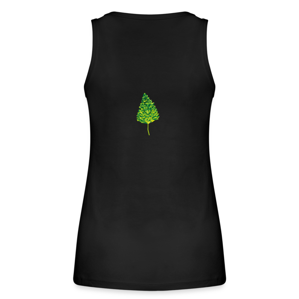 Das Blatt - Frauen Tank Top aus 100% Bio-Baumwolle - Schwarz