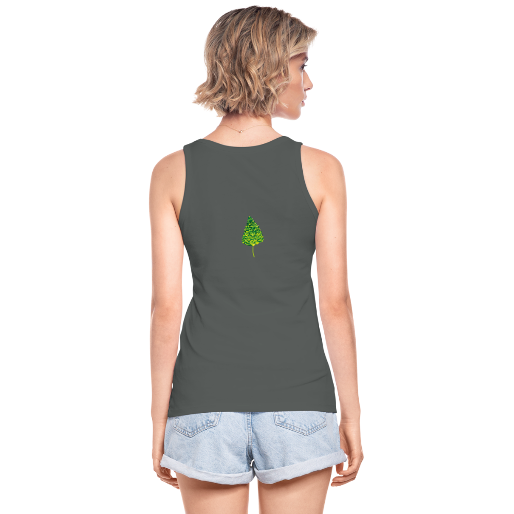 Das Blatt - Frauen Tank Top aus 100% Bio-Baumwolle - Anthrazit