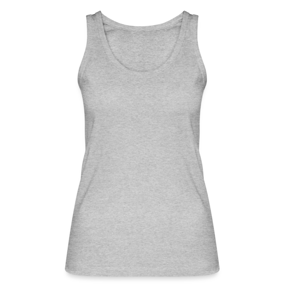 Das Blatt - Frauen Tank Top aus 100% Bio-Baumwolle - Grau meliert
