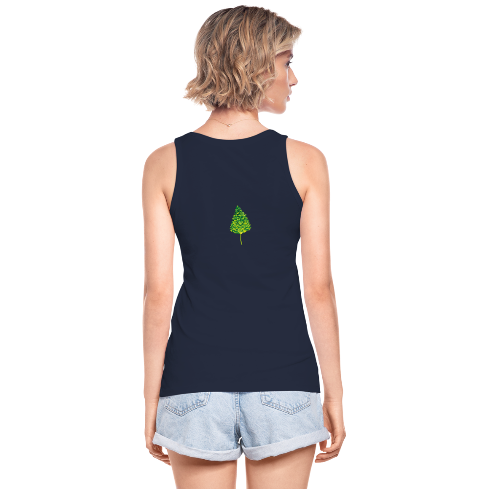 Das Blatt - Frauen Tank Top aus 100% Bio-Baumwolle - Navy