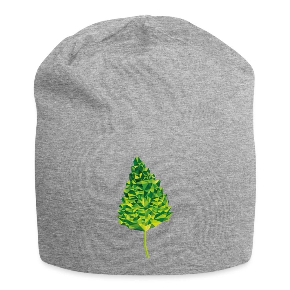 Das Blatt - Jersey-Beanie - Grau meliert