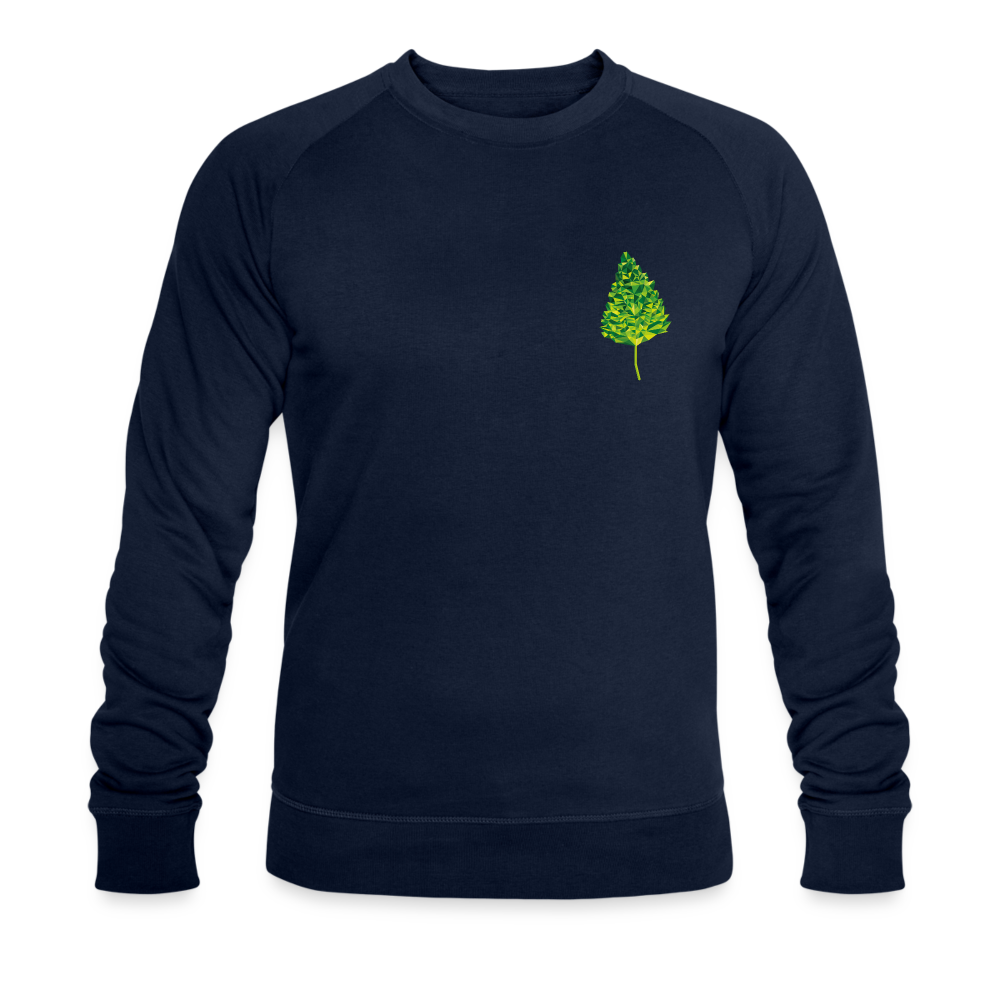 Das Blatt - Männer Bio-Sweatshirt - Navy