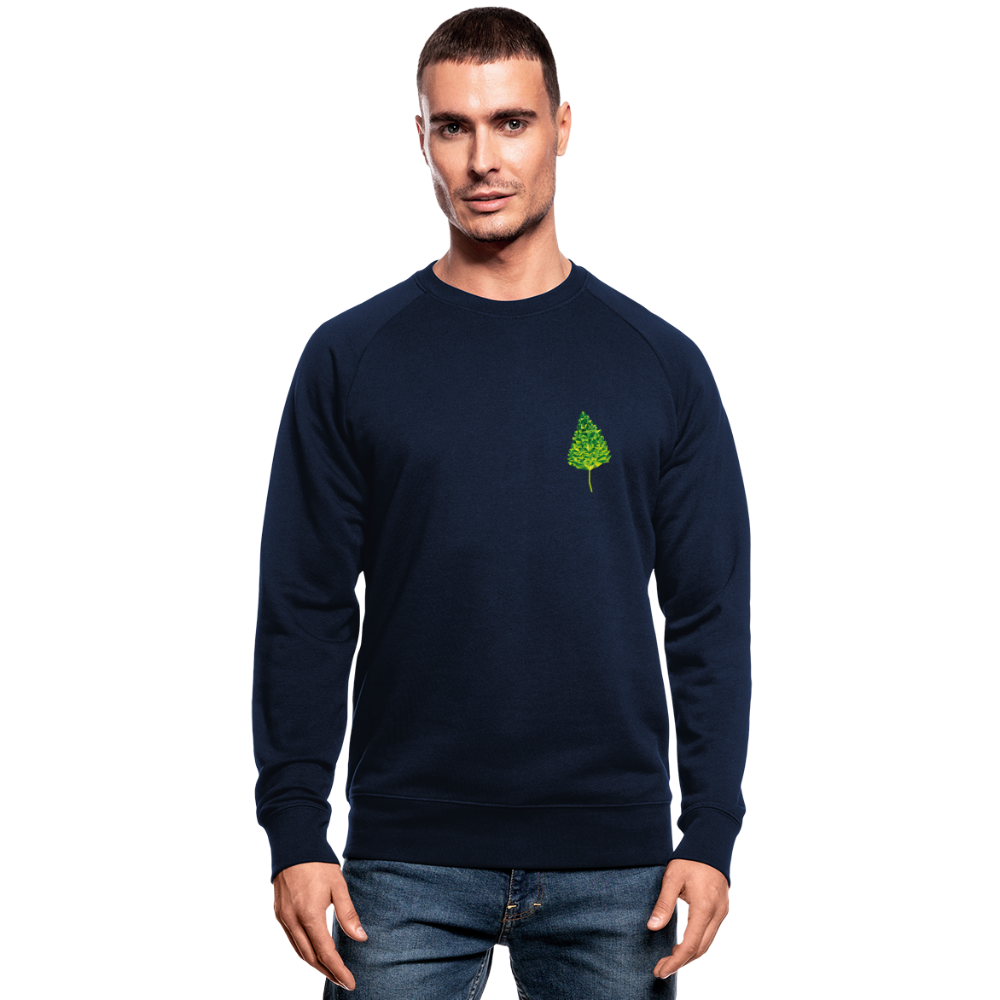 Das Blatt - Männer Bio-Sweatshirt - Navy