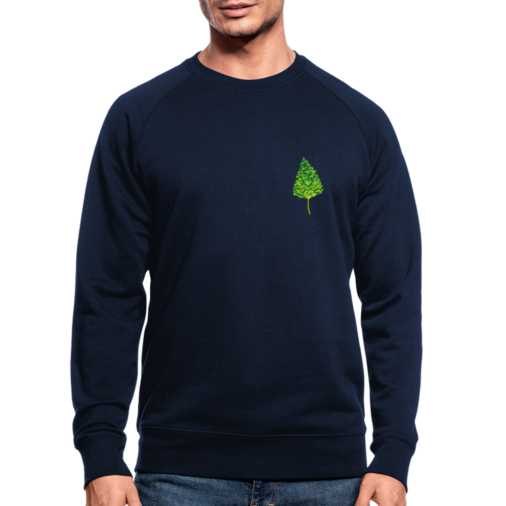 Das Blatt - Männer Bio-Sweatshirt - Navy