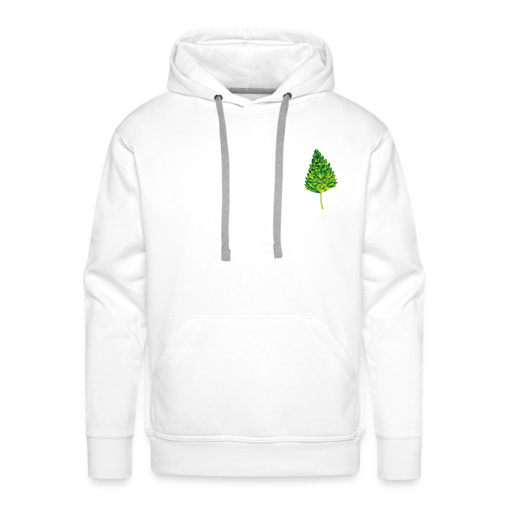 Das Blatt - Männer Hoodie - weiß