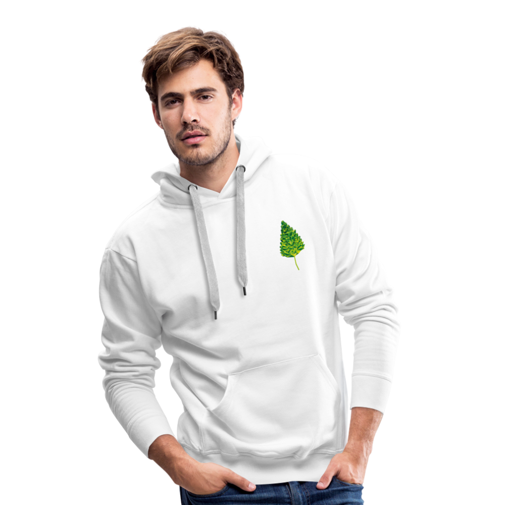 Das Blatt - Männer Hoodie - weiß