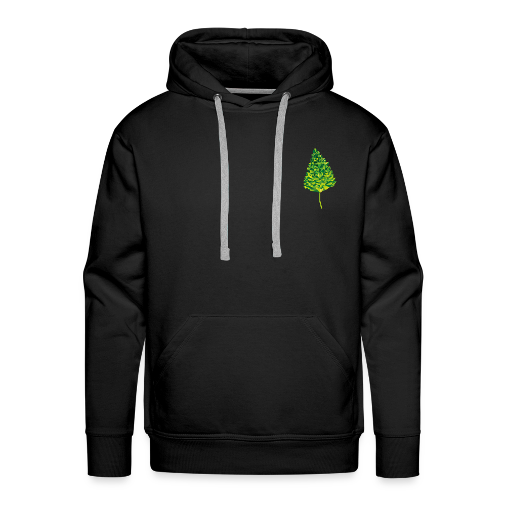 Das Blatt - Männer Hoodie - Schwarz
