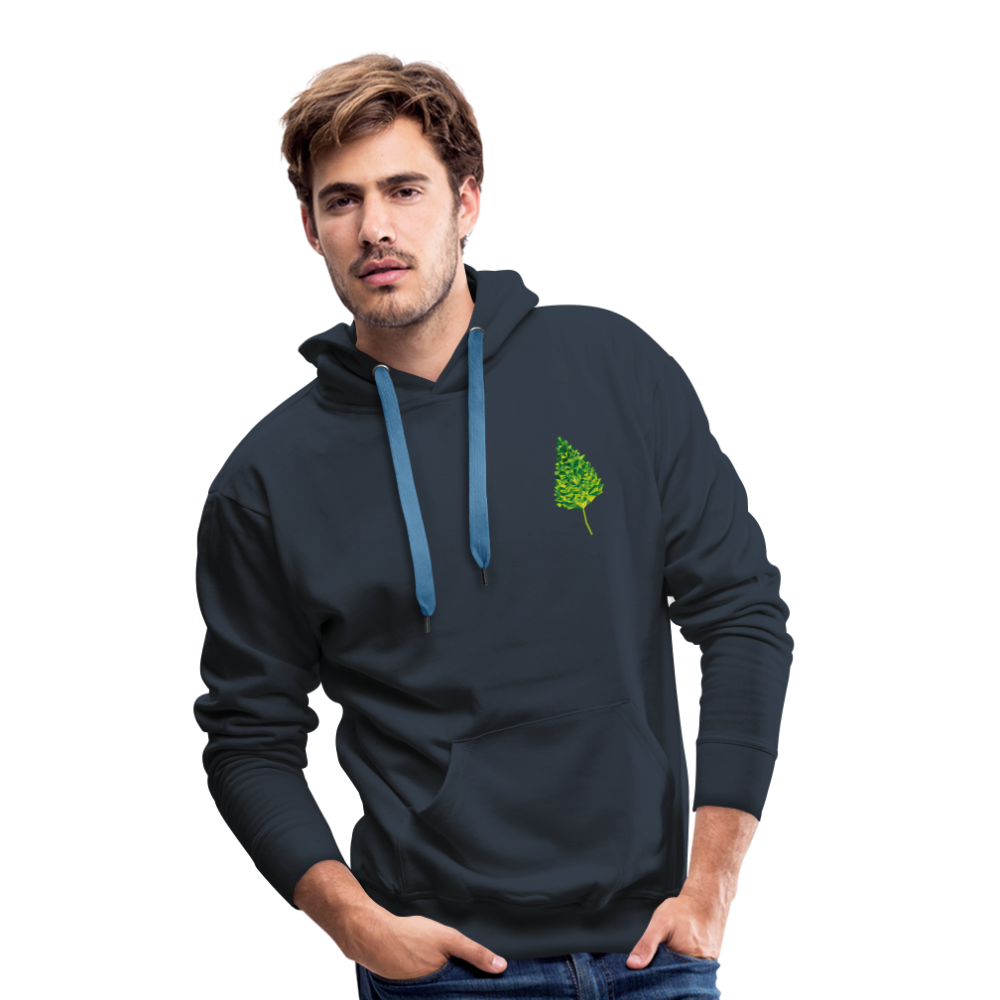 Das Blatt - Männer Hoodie - Navy