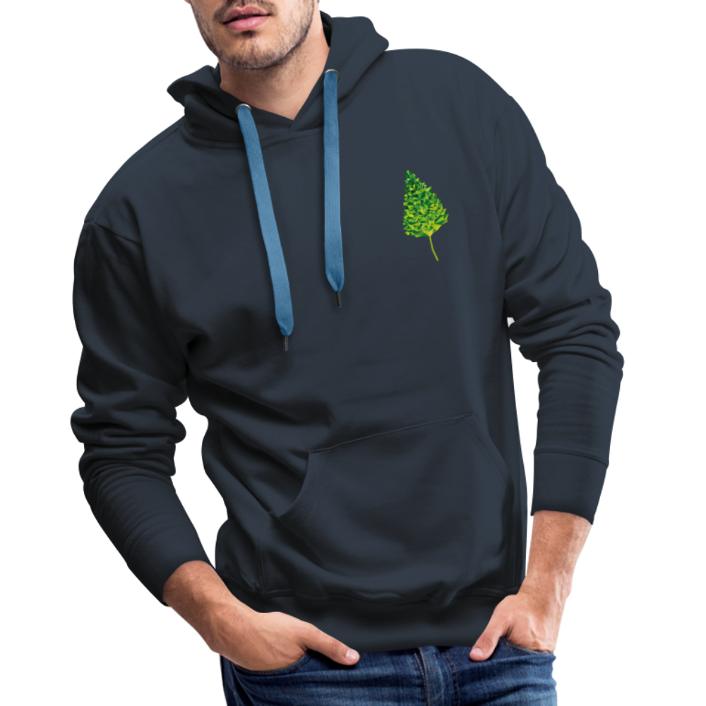Das Blatt - Männer Hoodie - Navy
