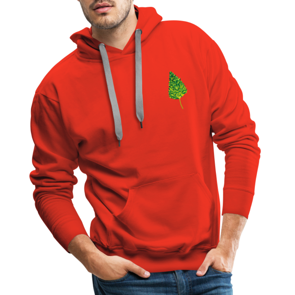 Das Blatt - Männer Hoodie - Rot