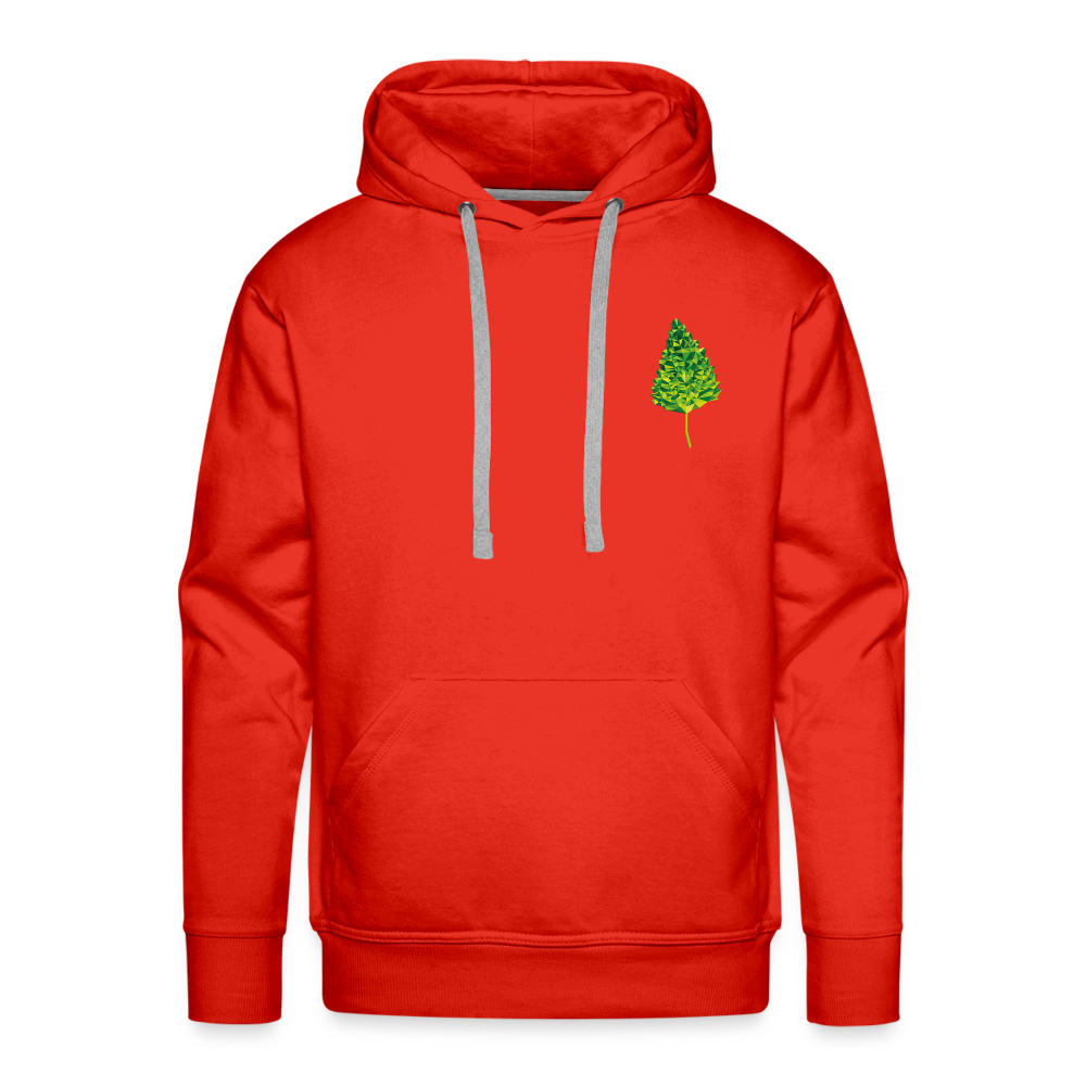 Das Blatt - Männer Hoodie - Rot