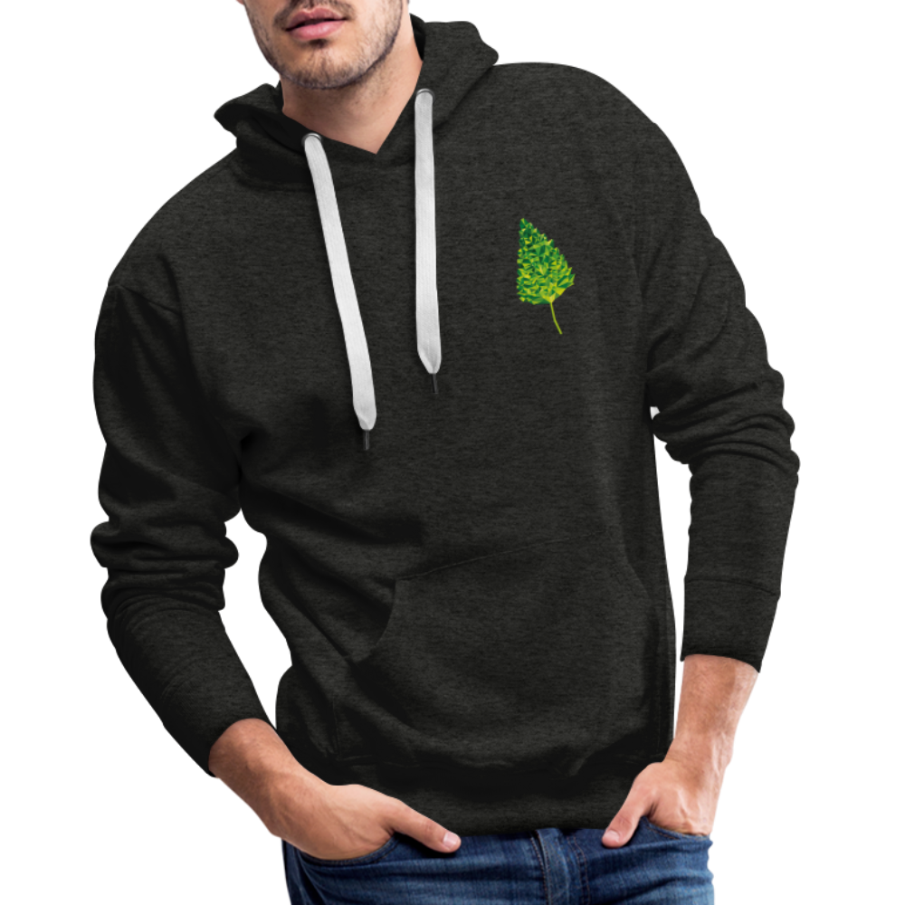 Das Blatt - Männer Hoodie - Anthrazit