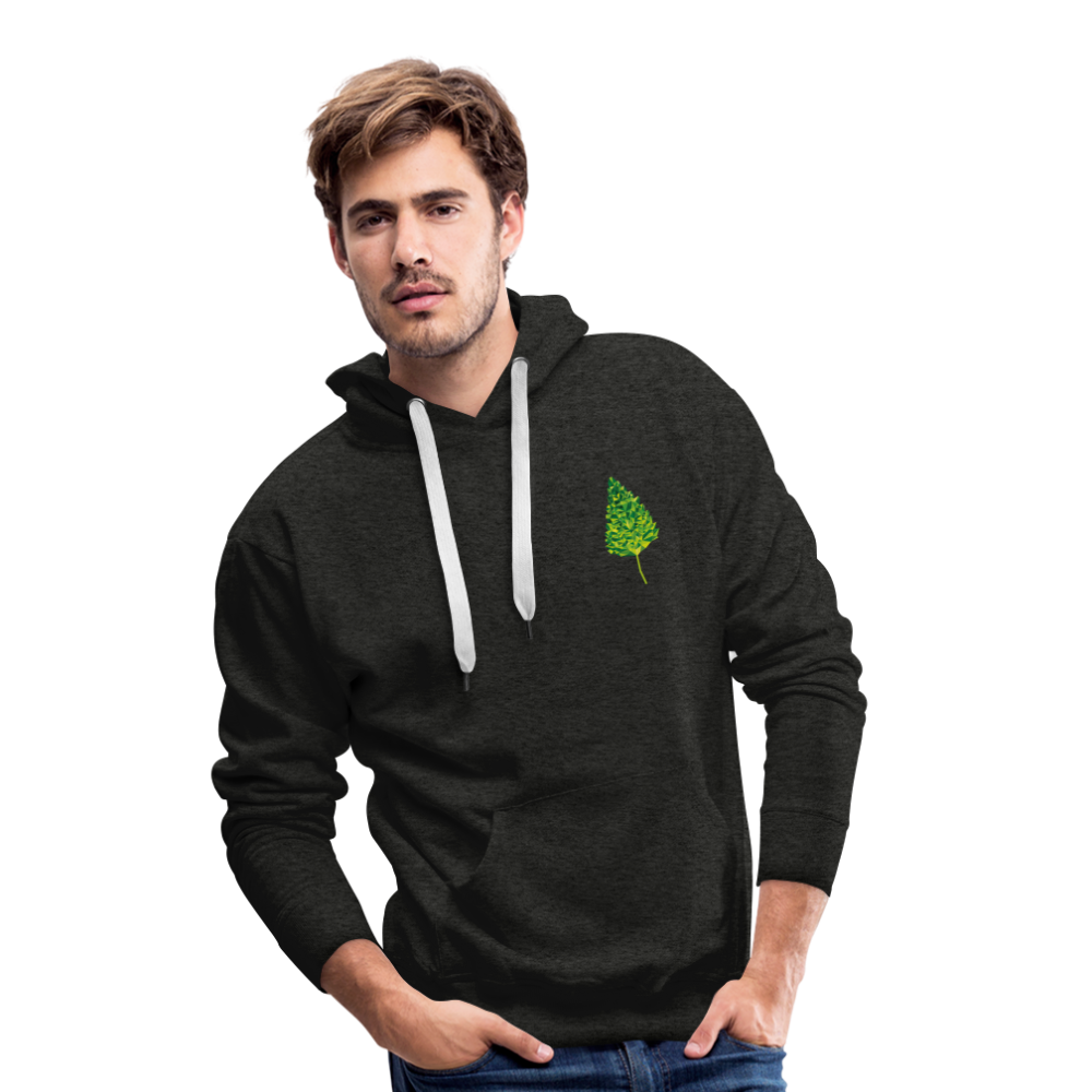 Das Blatt - Männer Hoodie - Anthrazit
