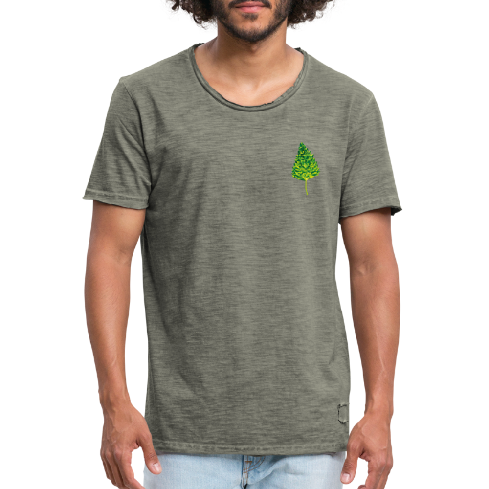 Das Blatt - Männer Vintage T-Shirt - Vintage Khaki