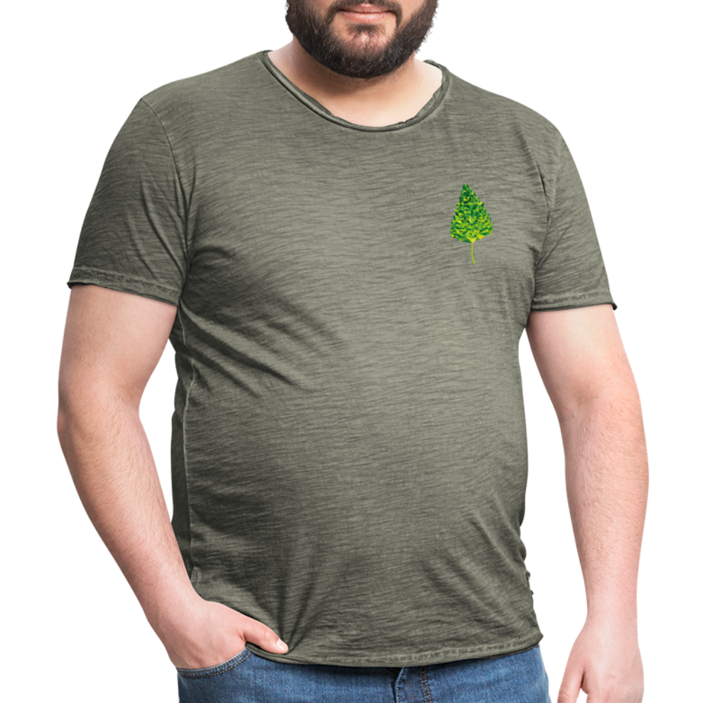Das Blatt - Männer Vintage T-Shirt - Vintage Khaki