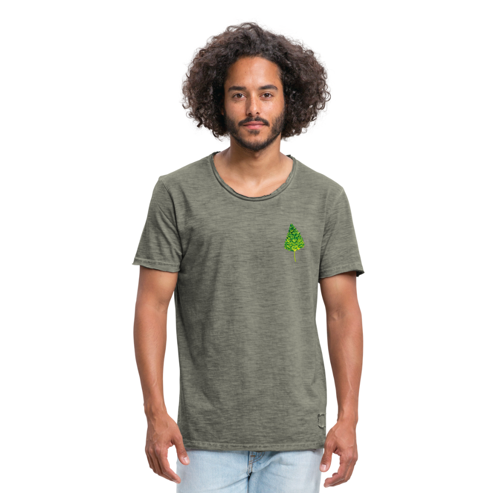 Das Blatt - Männer Vintage T-Shirt - Vintage Khaki