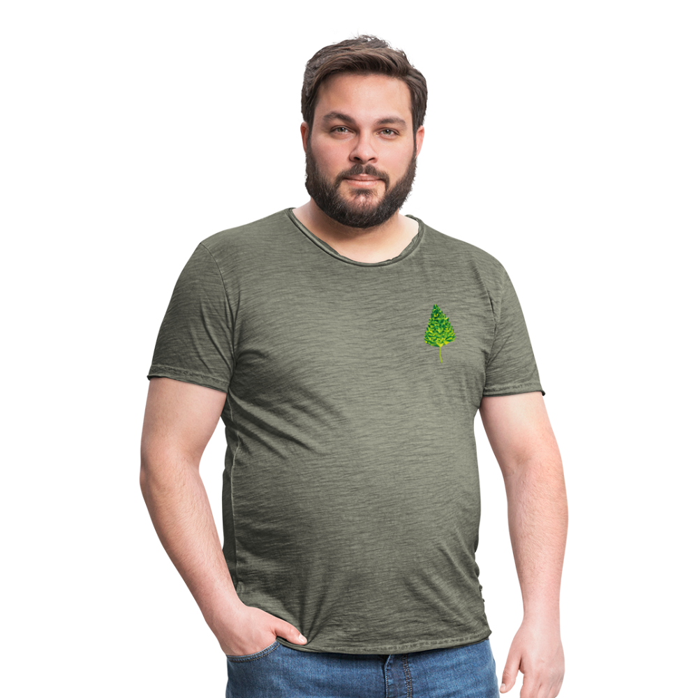 Das Blatt - Männer Vintage T-Shirt - Vintage Khaki