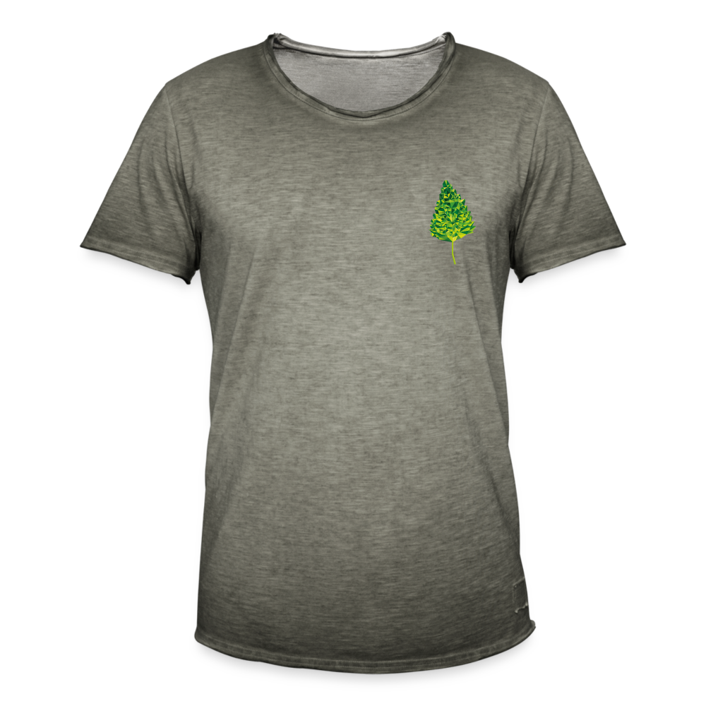 Das Blatt - Männer Vintage T-Shirt - Vintage Khaki