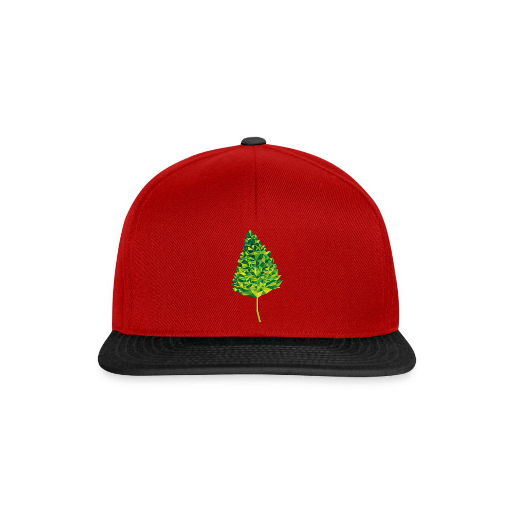 Das Blatt - Snapback Cap - Rot/Schwarz