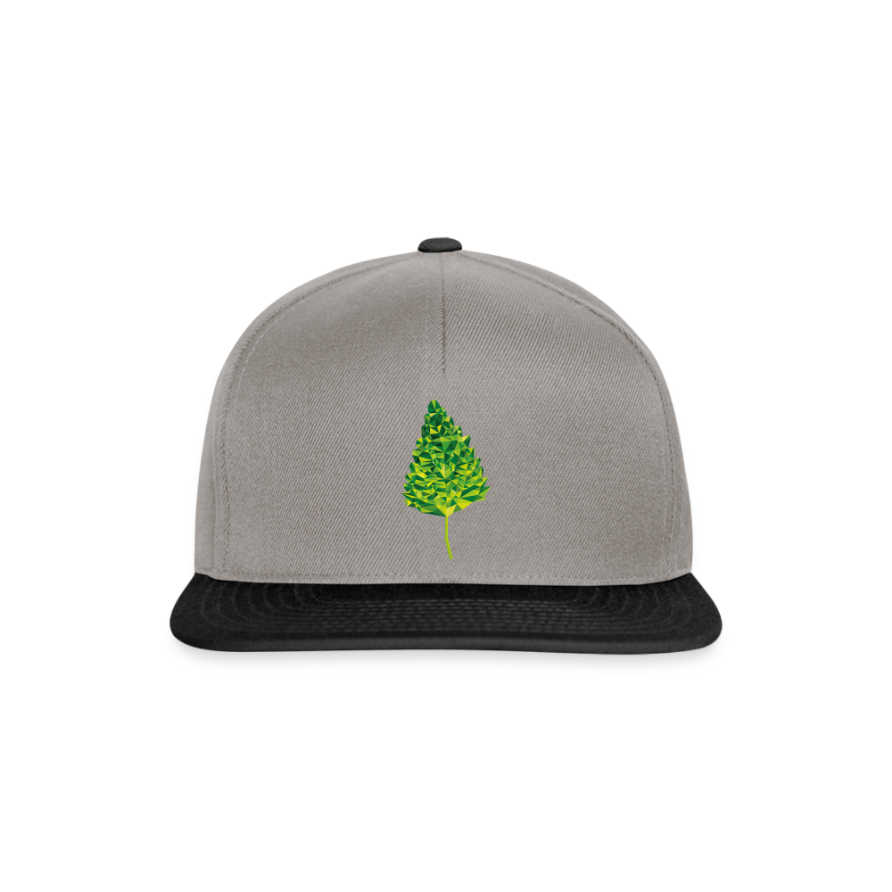 Das Blatt - Snapback Cap - Graphit/Schwarz