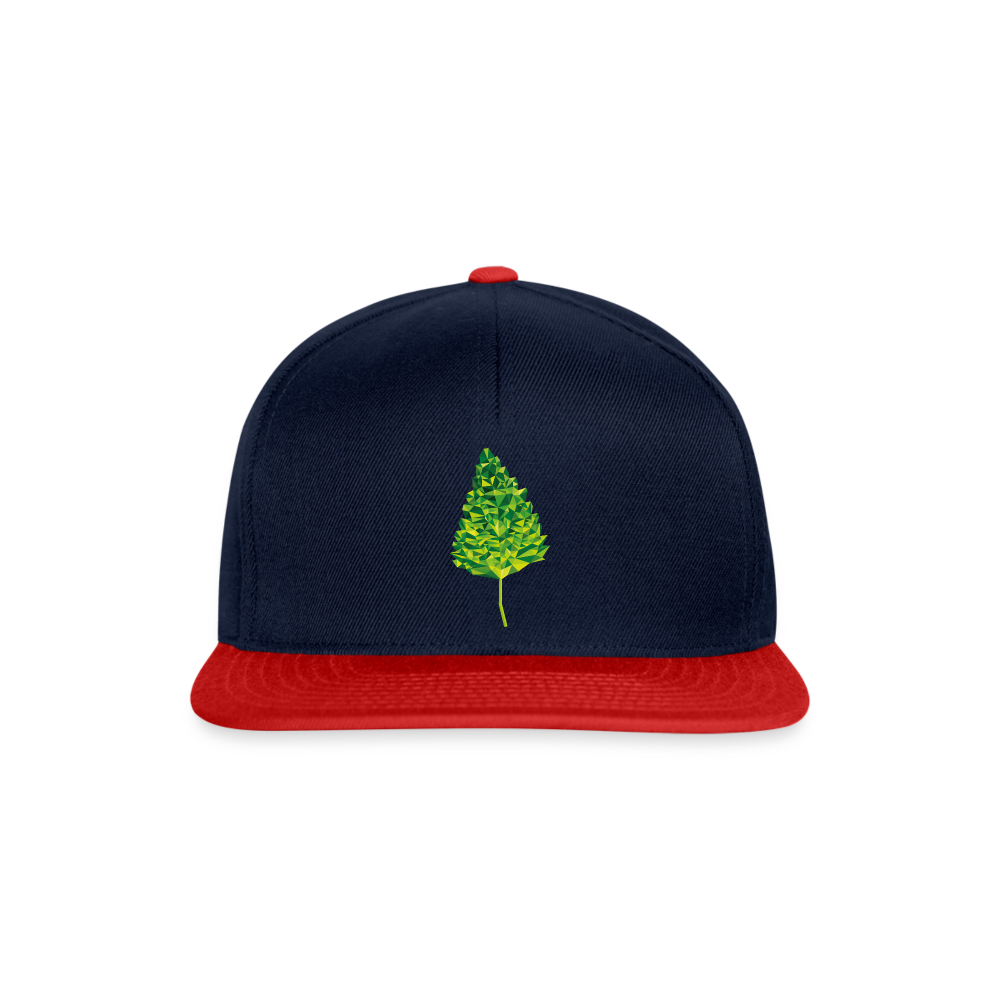 Das Blatt - Snapback Cap - Navy/Rot