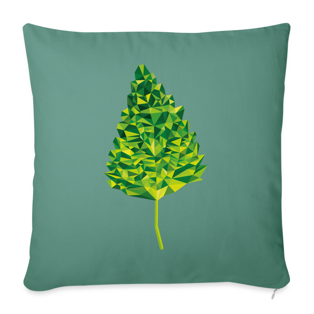 Das Blatt - Sofakissen mit Füllung 44 x 44 cm - Tanngrün