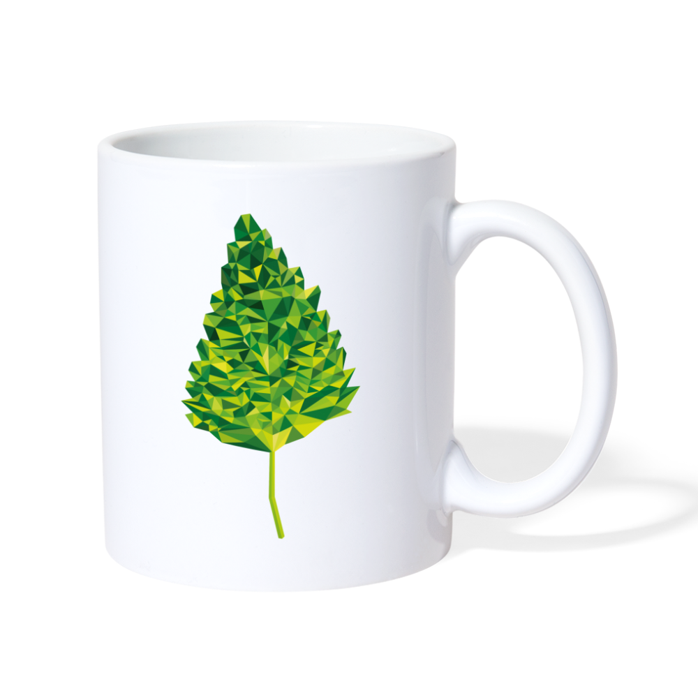 Das Blatt - Tasse 325 ml - weiß