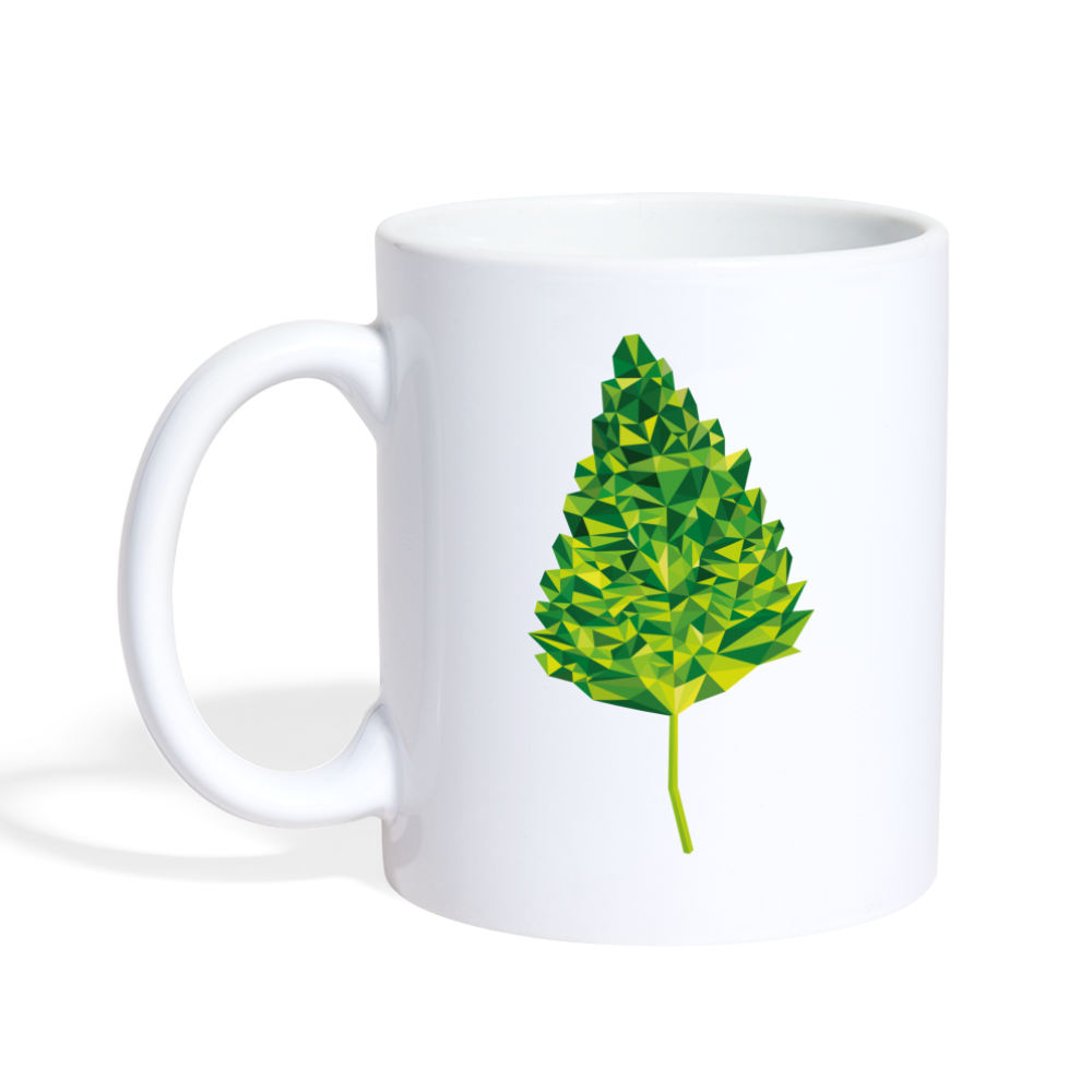 Das Blatt - Tasse 325 ml - weiß