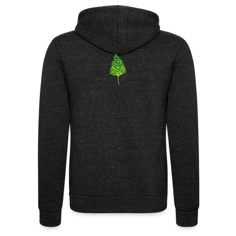 Das Blatt - Unisex Tri-Blend Kapuzenjacke - Anthrazit