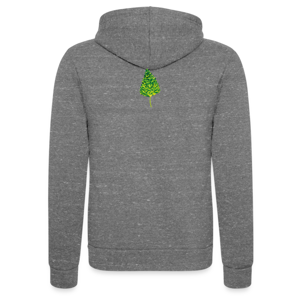 Das Blatt - Unisex Tri-Blend Kapuzenjacke - Grau Triblend