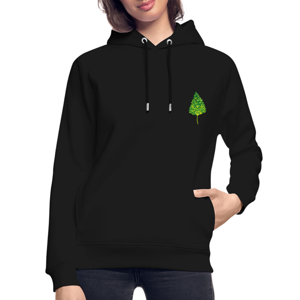 Das Blatt - Unisex Bio-Hoodie - Schwarz
