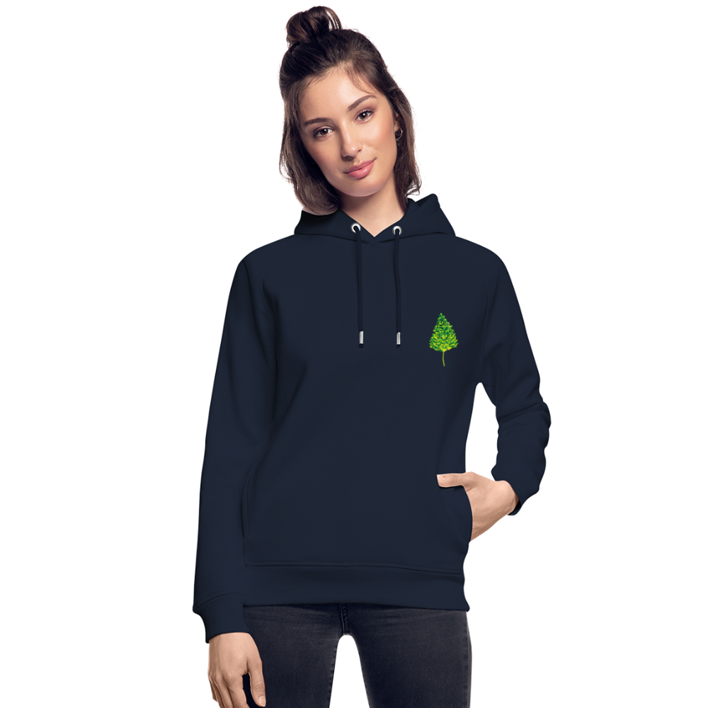 Das Blatt - Unisex Bio-Hoodie - Navy