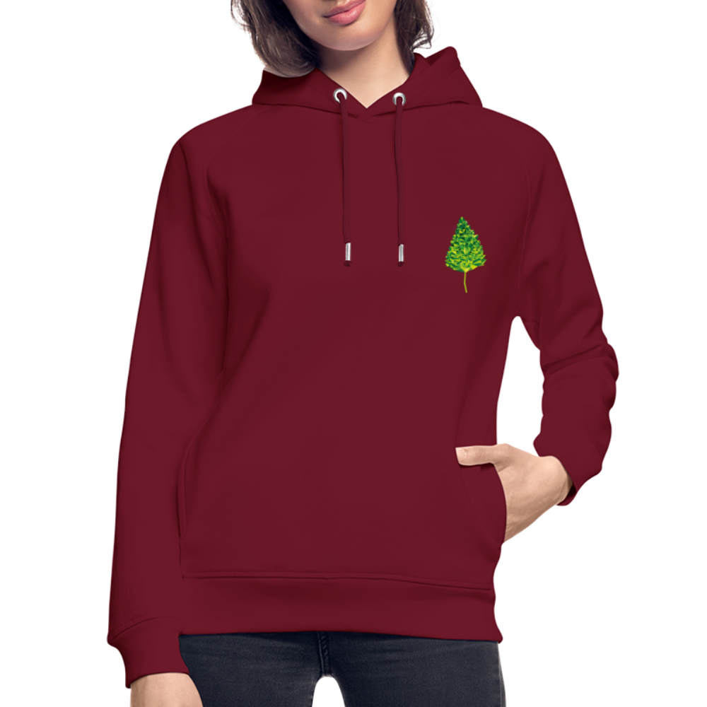 Das Blatt - Unisex Bio-Hoodie - Burgunderrot