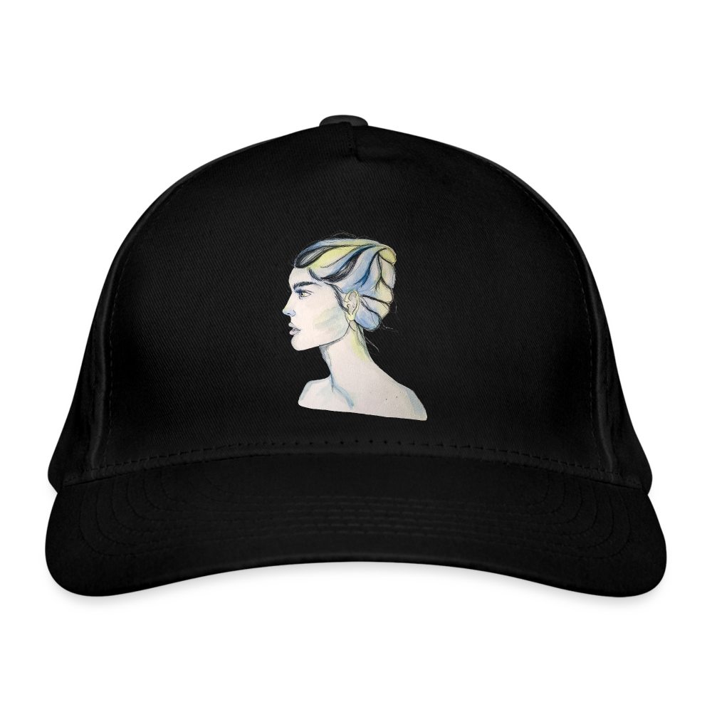 Portrait - Bio-Baseballkappe - Schwarz