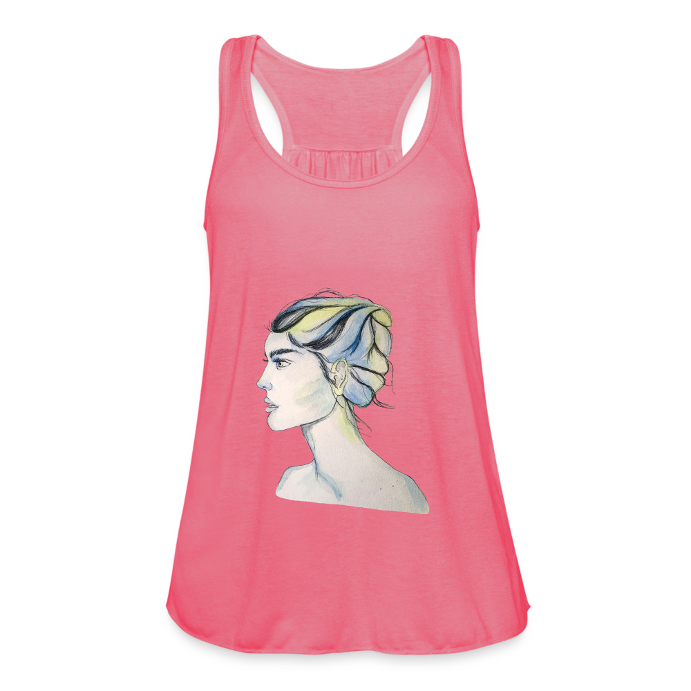 Portrait - Federleichtes Frauen Tank Top - Neonpink