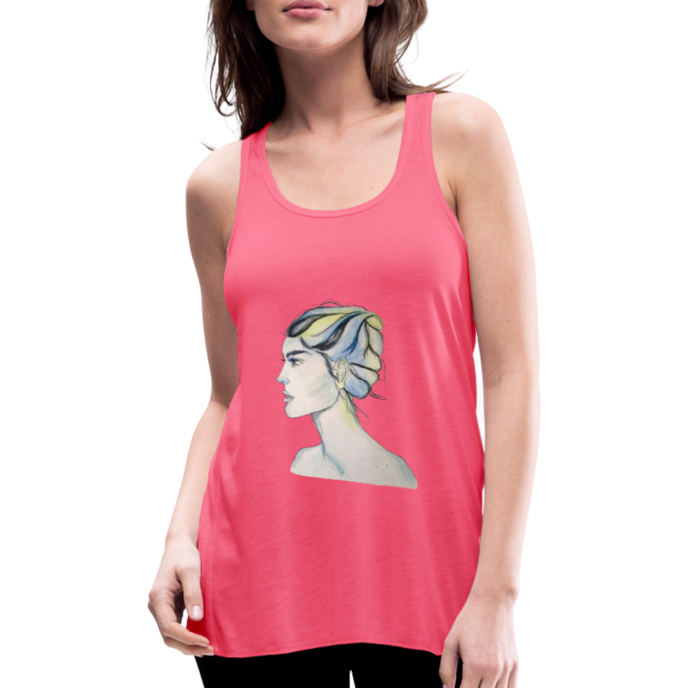 Portrait - Federleichtes Frauen Tank Top - Neonpink